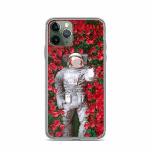Astronaout in Roses iPhone Case - iphone case iphone pro case on phone e f - Shujaa Designs