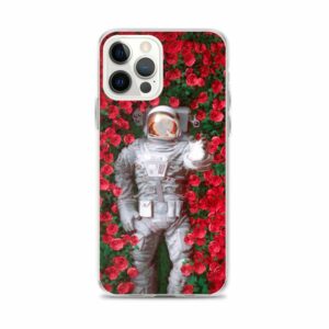 Astronaout in Roses iPhone Case - iphone case iphone pro max case on phone e - Shujaa Designs
