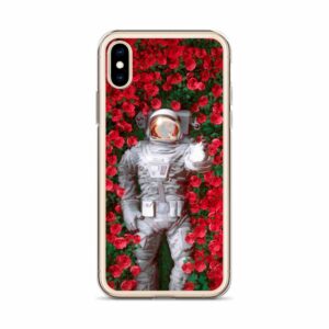 Astronaout in Roses iPhone Case - iphone case iphone x xs case on phone e - Shujaa Designs