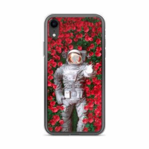 Astronaout in Roses iPhone Case - iphone case iphone xr case on phone e c - Shujaa Designs