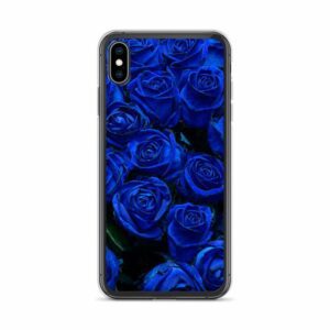 Blue Roses iPhone Case - iphone case iphone xs max case on phone b - Shujaa Designs