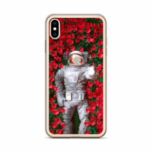 Astronaout in Roses iPhone Case - iphone case iphone xs max case on phone e a - Shujaa Designs