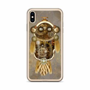 Steampunk Owl iPhone Case - iphone case iphone xs max case on phone de d - Shujaa Designs