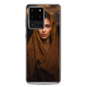 Woman in Red Scarf Samsung Case - samsung case samsung galaxy s ultra case on phone f a ae - Shujaa Designs