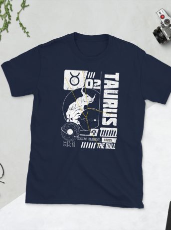 Taurus Unisex T-Shirt - unisex basic softstyle t shirt navy front dce b e - Shujaa Designs