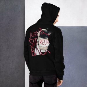 Pug Unisex Hoodie - unisex heavy blend hoodie black back c bda - Shujaa Designs