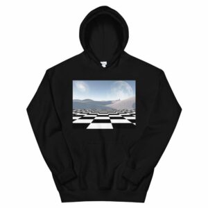 Planet of Dreams - unisex heavy blend hoodie black front f abf - Shujaa Designs