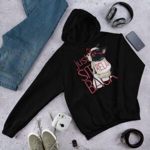 Pug Unisex Hoodie - unisex heavy blend hoodie black front - Shujaa Designs