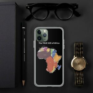 The TRUE SIZE of Africa iPhone Case - iphone case iphone pro lifestyle e - Shujaa Designs