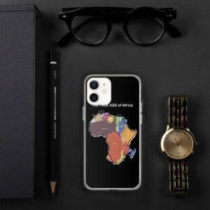 The TRUE SIZE of Africa iPhone Case - iphone case iphone mini lifestyle ff - Shujaa Designs