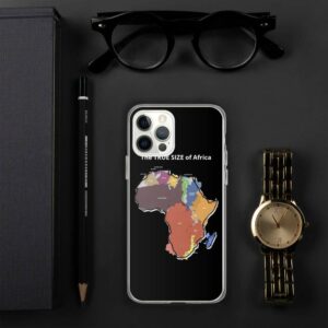 The TRUE SIZE of Africa iPhone Case - iphone case iphone pro lifestyle a - Shujaa Designs