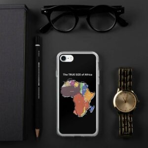 The TRUE SIZE of Africa iPhone Case - iphone case iphone se lifestyle a - Shujaa Designs