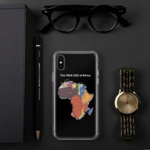 The TRUE SIZE of Africa iPhone Case - iphone case iphone x xs lifestyle - Shujaa Designs