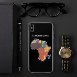 The TRUE SIZE of Africa iPhone Case - iphone case iphone xs max lifestyle a f - Shujaa Designs