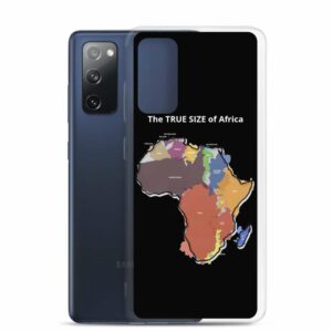The TRUE SIZE of Africa Samsung Case - samsung case samsung galaxy s fe case with phone c - Shujaa Designs