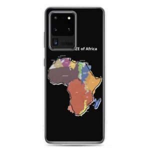 The TRUE SIZE of Africa Samsung Case - samsung case samsung galaxy s ultra case on phone c af - Shujaa Designs