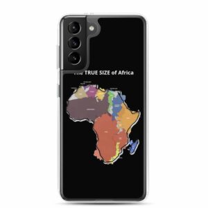 The TRUE SIZE of Africa Samsung Case - samsung case samsung galaxy s plus case on phone c d - Shujaa Designs