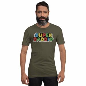Super Daddio - unisex staple t shirt army front a e fd - Shujaa Designs