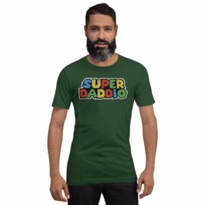 Super Daddio - unisex staple t shirt forest front a e ec - Shujaa Designs