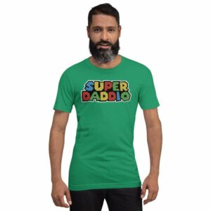 Super Daddio - unisex staple t shirt kelly front a e - Shujaa Designs