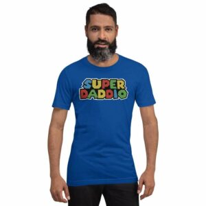 Super Daddio - unisex staple t shirt true royal front a e f c - Shujaa Designs