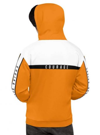 Courage Unisex Hoodie - all over print unisex hoodie white back bb fc - Shujaa Designs