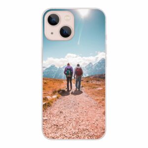 Apple iPhone 13 Soft case (back printed, transparent) - bajgcanysb - Shujaa Designs