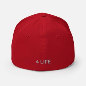 Treble Clef Structured Twill Cap - closed back structured cap red back d c f - Shujaa Designs