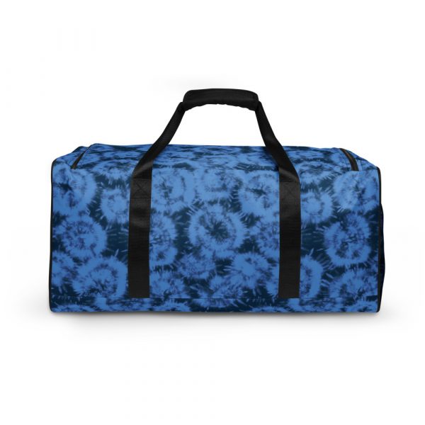 Blue Tie Dye Duffle bag - all over print duffle bag white back c df ba b - Shujaa Designs