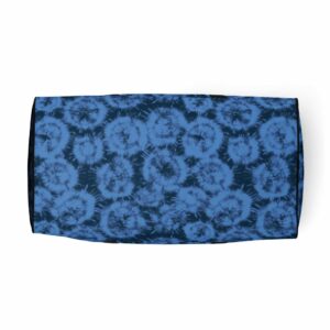 Blue Tie Dye Duffle bag - all over print duffle bag white bottom c df c - Shujaa Designs