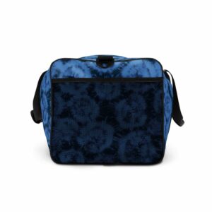 Blue Tie Dye Duffle bag - all over print duffle bag white right side c df c c - Shujaa Designs