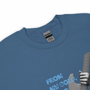 From My Cold Dead Hands Unisex Sweatshirt - unisex crew neck sweatshirt indigo blue product details d e c - Shujaa Designs