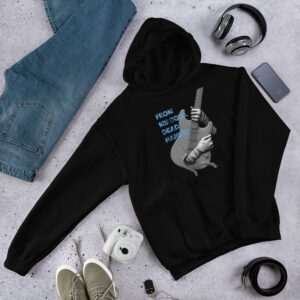 From My Cold Dead Hands Unisex Hoodie - unisex heavy blend hoodie black front d bea fa - Shujaa Designs