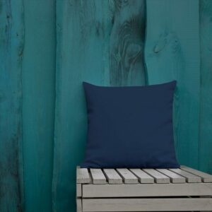 Half Circle Pattern Premium Pillow - all over print premium pillow x back lifestyle acc ff - Shujaa Designs