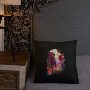 Bassett Hound Premium Pillow - all over print premium pillow x front lifestyle bc f a - Shujaa Designs