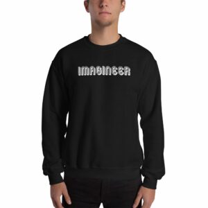 Imagineer Unisex Sweatshirt - unisex crew neck sweatshirt black front f b e f - Shujaa Designs