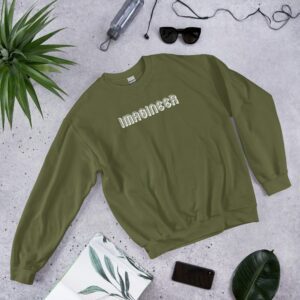 Imagineer Unisex Sweatshirt - unisex crew neck sweatshirt military green front f b d - Shujaa Designs