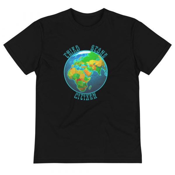 Third Stone Citizen Sustainable T-Shirt - unisex eco tee black front c a - Shujaa Designs