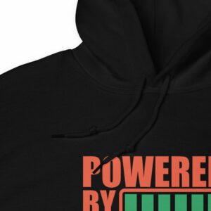 Powered By Positivity Unisex Hoodie - unisex heavy blend hoodie black product details e - Shujaa Designs