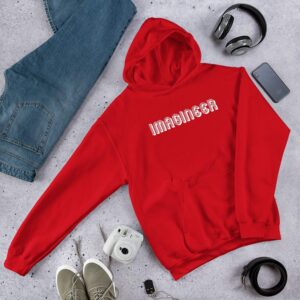 Imagineer Unisex Hoodie - unisex heavy blend hoodie red front dcd b - Shujaa Designs