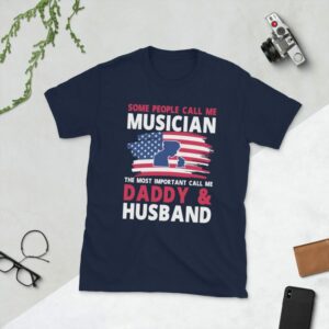 Some People Call Me Musician Unisex T-Shirt - unisex basic softstyle t shirt navy front f a dc - Shujaa Designs