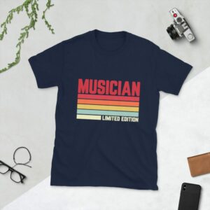 Musician Limited Edition Short-Sleeve Unisex T-Shirt - unisex basic softstyle t shirt navy front bbbbbda - Shujaa Designs