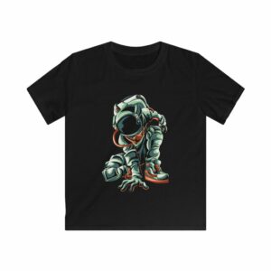 Astronaut Kneeling Kids Softstyle Tee -  - Shujaa Designs
