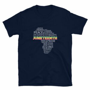 Africa Juneteenth Independence Day Unisex T-Shirt - unisex basic softstyle t shirt navy front e - Shujaa Designs