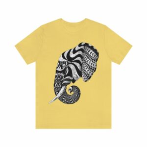 Ornate Elephant Unisex Jersey Short Sleeve Tee -  - Shujaa Designs