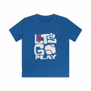 Let’s Go Play Baseball Kids Softstyle Tee -  - Shujaa Designs