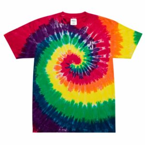 Unisex Oversized Tie-Dye T-Shirt - oversized tie dye t shirt classic rainbow front aeba - Shujaa Designs