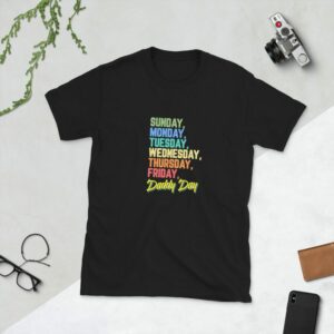 Daddy Day Short-Sleeve Unisex T-Shirt - unisex basic softstyle t shirt black front bf b c - Shujaa Designs