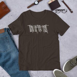 Turn Up The Heat Unisex t-shirt - unisex staple t shirt brown front c f acce - Shujaa Designs