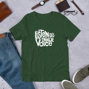 Listen To Your Inner Voice Unisex t-shirt - unisex staple t shirt forest front c bc - Shujaa Designs